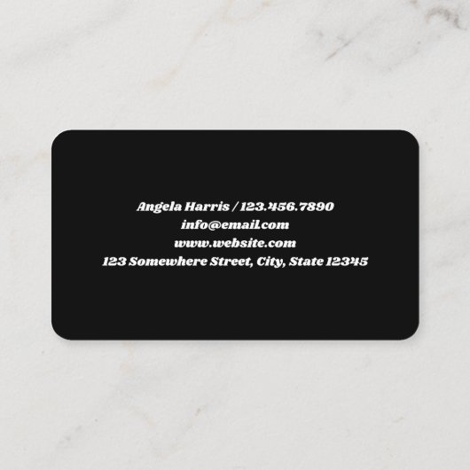 Carte De Visite Facturation Médicale (Dos)