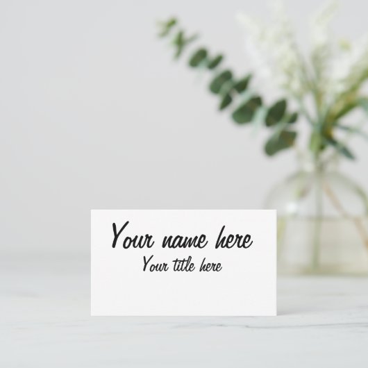 Carte De Visite faire de vous (Debout devant)