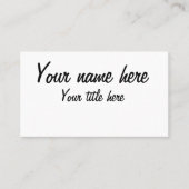 Carte De Visite faire de vous (Devant)