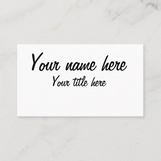 Carte De Visite faire de vous (Devant)