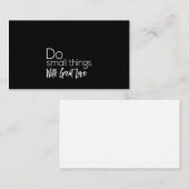 Carte De Visite faire des petites choses avec grand amour (Devant / Derrière)