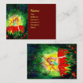 CARTE DE VISITE FAIRY DREAMING SUR LA FLEURS (Devant / Derrière)