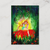 CARTE DE VISITE FAIRY DREAMING SUR LA FLEURS (Dos)