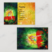 CARTE DE VISITE FAIRY DREAMING SUR LA FLEURS (Devant / Derrière)