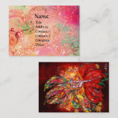 CARTE DE VISITE FAIRY EN ROUGE (Devant / Derrière)