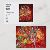 CARTE DE VISITE FAIRY EN ROUGE (Devant / Derrière)