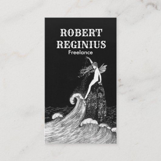 Carte De Visite Fairy Fairyland Vintage Art 7hej (Devant)