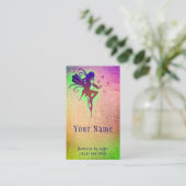 Carte De Visite Fairy Realm Psychique Lecteur Tarot Mystic Neon Ca (Debout devant)
