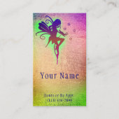 Carte De Visite Fairy Realm Psychique Lecteur Tarot Mystic Neon Ca (Devant)