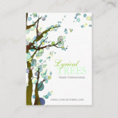 Carte De Visite Fairytale Night Trees sur mesure (Dos)
