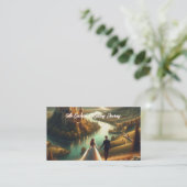 Carte De Visite Fairytale Walk Signet paysager enchanté (Debout devant)