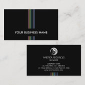 Carte De Visite Faisceau clair Professional Moderne Chic (Devant / Derrière)