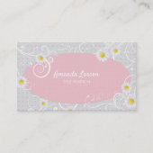 Carte De Visite Faisceau Et Cadre Rose (Devant)