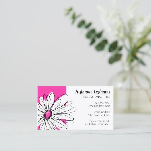 Carte De Visite Faisée de Whimsical avec police de script moderne  (Debout devant)