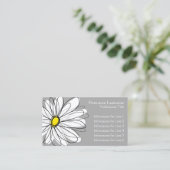 Carte De Visite Faisée lunaire - gris jaune (Debout devant)