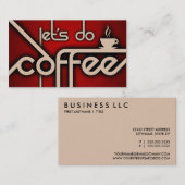 Carte De Visite faisons du café ! (Devant / Derrière)