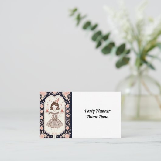 Carte De Visite Faisons la fête (Debout devant)