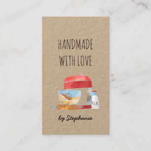 Carte De Visite Fait à la main avec amour de la pâtisserie Papie