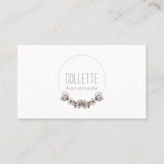 Carte De Visite Fait à la main par logo (Devant)