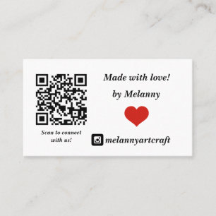 Carte De Visite Fait avec amour