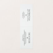 Carte De Visite Fait avec amour votre étiquette de coup de logo (Intérieur déplié)