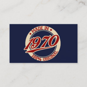 Carte De Visite Fait En 1970