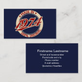 Carte De Visite Fait En 1974 (Devant / Derrière)