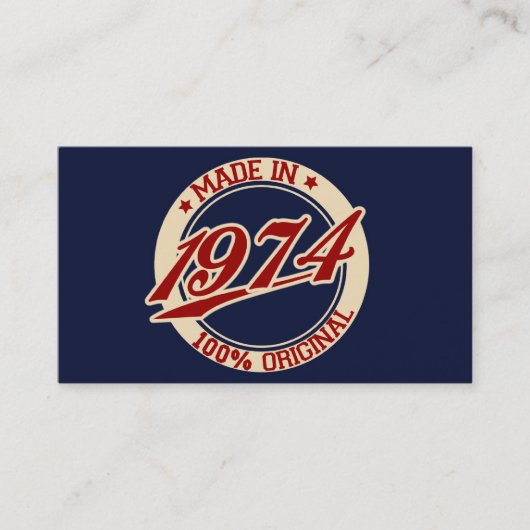 Carte De Visite Fait En 1974 (Devant)