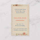 Carte De Visite Fait main avec amour (Dos)