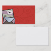 carte de visite fait main de cartes de crafter (Devant / Derrière)