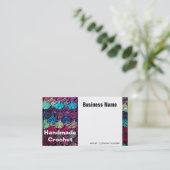 Carte de visite fait main de crochet (Debout devant)