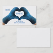 Carte de visite fait main de Knits (Devant / Derrière)