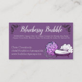 Carte de visite fait main de sels de bain de savon (Dos)