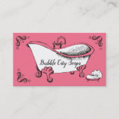 Carte de visite fait main de sels de bain de savon (Devant)