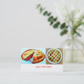 carte de visite fait maison de tartes (Debout devant)