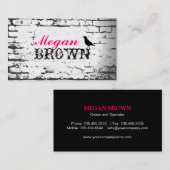 CARTE DE VISITE FAIT SUR COMMANDE (Devant / Derrière)