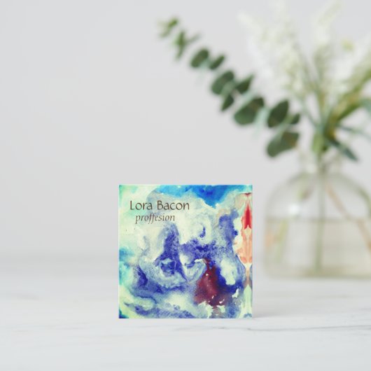 Carte de visite fait sur commande abstrait (Debout devant)