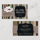 Carte de visite fait sur commande de boulangerie (Devant / Derrière)