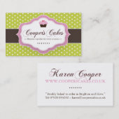 CARTE DE VISITE FAIT SUR COMMANDE DE BOULANGERIE (Devant / Derrière)