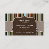 Carte de visite fait sur commande de boulangerie (Dos)