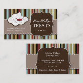 Carte de visite fait sur commande de boulangerie (Devant / Derrière)