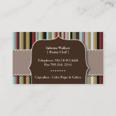 Carte de visite fait sur commande de boulangerie (Dos)