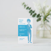 Carte de visite fait sur commande de caractère (Debout devant)