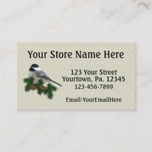 Carte de visite fait sur commande de Chickadee