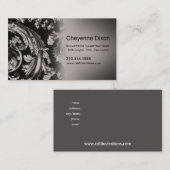 Carte de visite fait sur commande de concepteur de (Devant / Derrière)