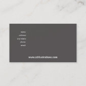 Carte de visite fait sur commande de concepteur de (Dos)