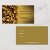 Carte de visite fait sur commande de concepteur de (Devant / Derrière)