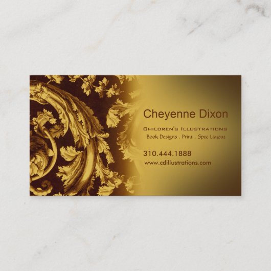 Carte de visite fait sur commande de concepteur de (Devant)