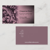 Carte de visite fait sur commande de concepteur de (Devant / Derrière)