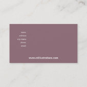 Carte de visite fait sur commande de concepteur de (Dos)